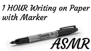ASMR|No Talking•1 Hour Writing on Paper with Marker | White Noise for Relaxing，Sleeping，Studying