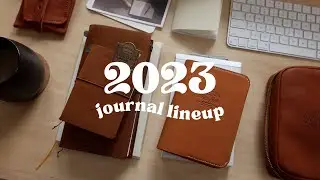 2023 journal and notebook lineup ✸ travelers notebook, stalogy,  & midori