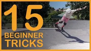 15 BEGINNER miniramp skateboard tricks
