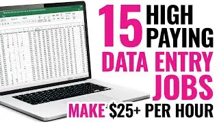 Online Data Entry Jobs Work From Home (Earn $25/Hour)