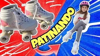 NIÑA *SE CAE* PATINANDO AL PATINAR con PATINES de 4 ruedas | BROMA | Valeria Luis 🛼🛼🛼🛼🛼🛼🛼🛼