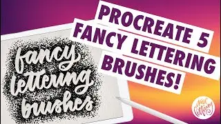 Procreate 5 - Dual brushes for fancy iPad Lettering!!