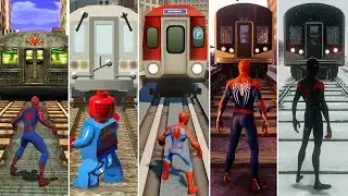Getting Hit By The Train in Spider-Man Games