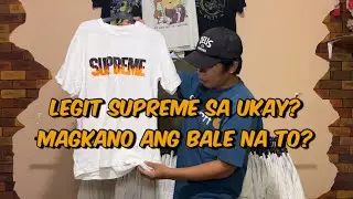 LEGIT NA SUPREME NA KUHA SA UKAY? MAGKANO ANG WHITE PRINTED BALE? @KimsUkay  #ukayukay #kimsukay