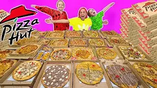 הזמנו את כל התפריט של פיצה האט! 🍕😱 הכי משוגע שלנו
