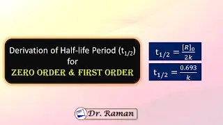 Half-life period | Step-by-step derivation | NCERT | Tamil