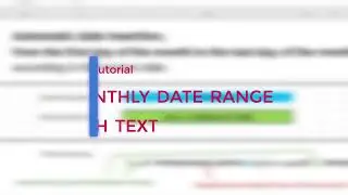 Excel MAGIC TRICK - How to display the FIRST and LAST DAY OF THE MONTH, along WITH ANY TEXT?