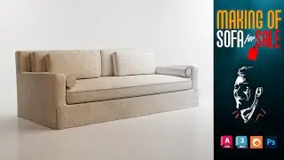Make of Sofa for sales in 3dsky 3ds max Chaos Corona render #edit #youtubeshorts #youtuber #youtube