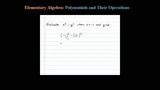 Evaluate a Polynomial with Two Variables