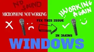 MICROPHONE NOT WORKING SOLVED 100%  || WINDOWS PROBLEM || #windows11 #tech