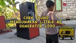 energi generator 2000w chek sound rumahan auto glerr😅