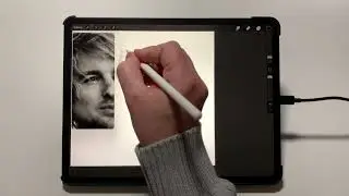 Digitally drawing Owen Wilson