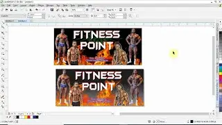 Gym Banner Design in Corel draw