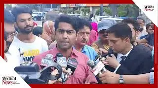کراچی پریس کلب کے سامنے ینگ ڈاکٹرز کا احتجاج