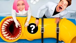 WE CHECKED WHAT’S INSIDE THE SLIDE MONSTER!!!