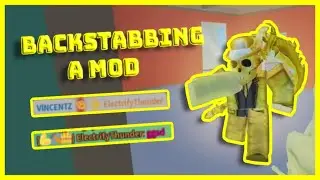 Backstabbing A Mod In Roblox Arsenal (@ElectrifyThunder)