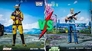 BGMi vs PUBG New state Comparison | Wow😍 in High Graphics 👌😘