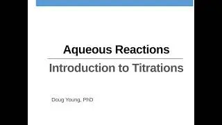 How to do Titration Calculations