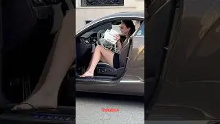 SEXY UKRAINIAN LADY RIDES BENTLEY CONTINENTAL 