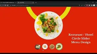 Restaurant / Hotel Circle slider / Menu Design / @Coding_girl #html5 #csstutorial #webdevelopment