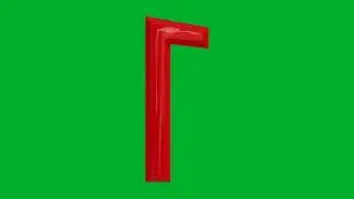 Alphabet 1 green screen video| Editor g