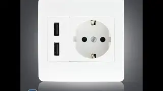 РОЗЕТКА С USB + USB АМПЕРМЕТР