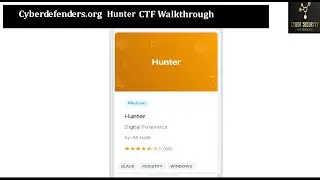 Cyberdefenders.org Hunter  Walkthrough
