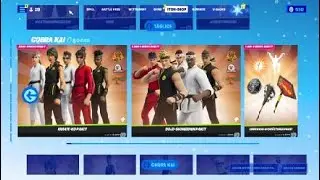 Cobra Kai in a fortnite shop!