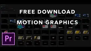 FREE Download Motion Graphics for Adobe Premiere Pro || Animatie Flix