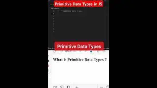 Primitive Data Types Javascript | javascript interview question 