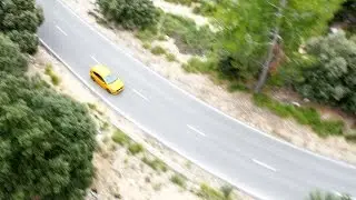 Ford Focus ST Drives along the MA10 Mountain Road, Mallorca