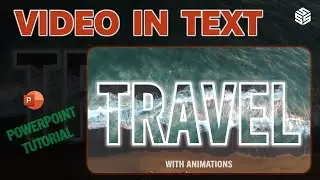 PowerPoint Video in Text with Animations || Title Slide Design Tutorial by @ssslides