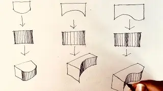 How to draw curved forms using hatch