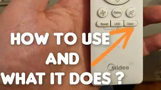 How to Use Clean Function on Midea Air Conditioner.  Air Con Auto Cleaning