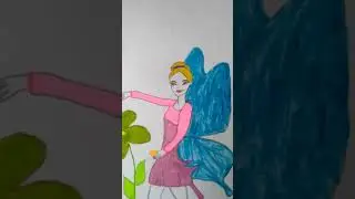 Как нарисовать дюймовочку из сказки