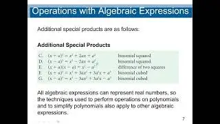 Precalculus: How to Add, Subtract, Multiply and Subtract Polynomials Algebraic Expressions.