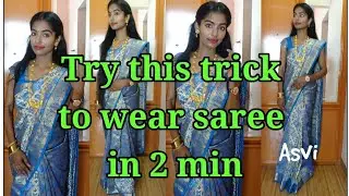 Try this TRICK to Get Perfect PLEATS|How to iron, pleat & fold a Saree For TRAVEL|Silk saree draping