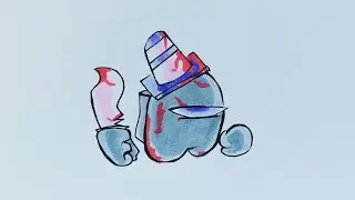Friday Night Funkin vs Among Us mode, Drawing Impostor Fnf