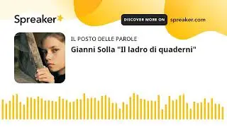 Gianni Solla "Il ladro di quaderni"