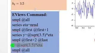 (EViews10) - How to Simulate ARCH Models 