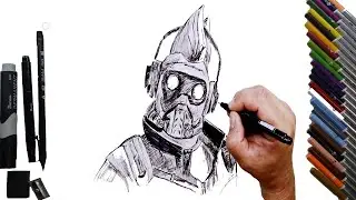How to draw Star-Lord - Guardians of the Galaxy