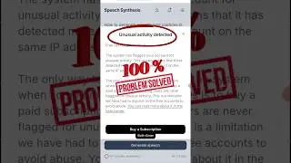 Elevenlabs unusual activity detected | Unusual activity detected elevenlabs | Elevenlabs problem