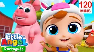 Joãozinho no Sítio do Seu Lobato! | 2 HORAS DE LITTLE ANGEL BRASIL! | Músicas Infantis em Português