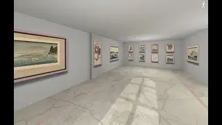 Virtual 3D gallery. krpano
