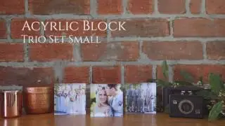 Acrylic Blocks Trio Set Small - Sunshine Coast Wedding Photographer