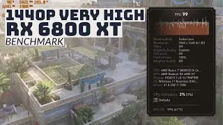 Assassin's Creed Mirage Benchmark Performance | 1440p Very High | RX 6800 XT & Ryzen 5800X3D
