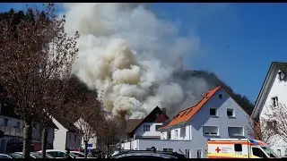 01.04.2020 // Gebäude-Vollbrand in Hausach // Ortenaukreis