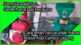Cara nyelep kopi campur jagung pakai mesin ffc 15 dengan aman dan lancar tidak macet