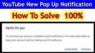 Verify it's you | To continue your session complete a brief verification | Verify it's you youtube