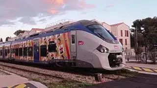 Des trains sur la cote bleue